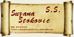 Suzana Stoković vizit kartica